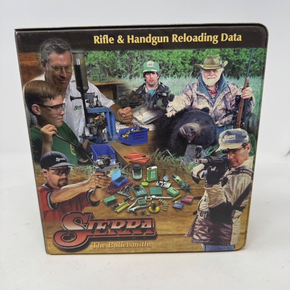 Sierra Bullets 5th Edition Rifle Handgun Reloading Data Manual 3 Ring Binder